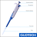 GLOTECH FIXED MICROPIPETTE (HALF AUTOCLAVABLE)